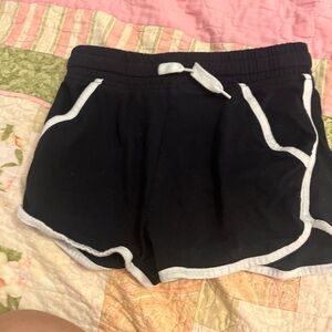 Women's Black Shorts with White Trim